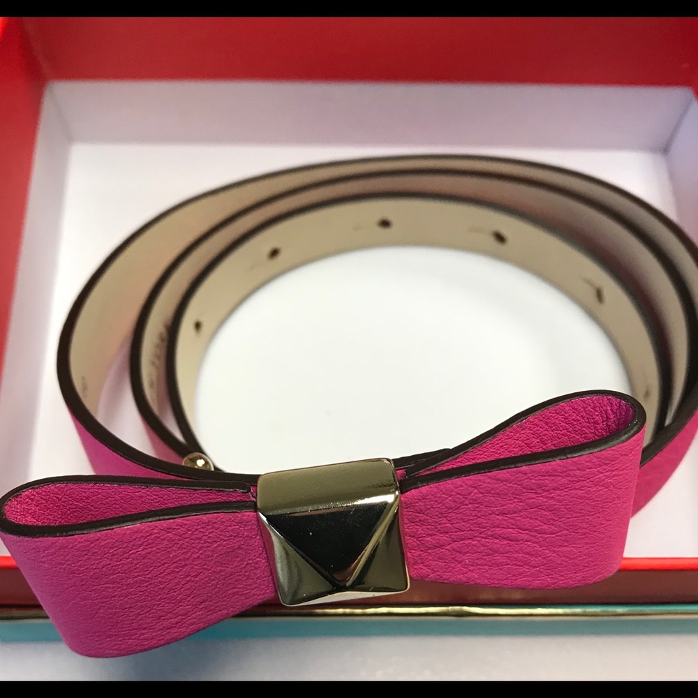 Hot pink Italian leather Kate Spade belt!